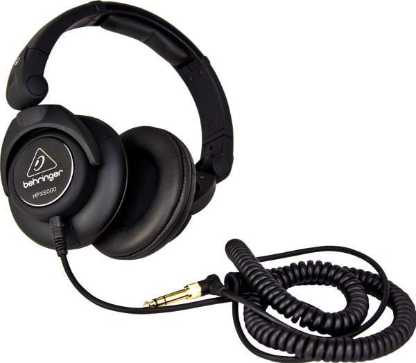 Behringer HPX6000, Koblet med ledninger (ikke trådløs), Hodetelefoner, Sort