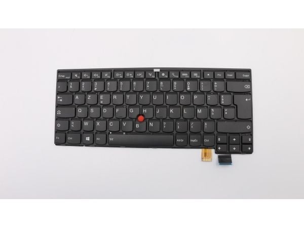 Chicony - Ersättningstangentbord för bärbar dator - med Trackpoint - bakgrundsbelyst - AZERTY - fransk