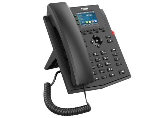 Fanvil X303-2, IP-telefon, Sort, Kablet håndsett, Bord/Vegg, Linux, 4 linjer