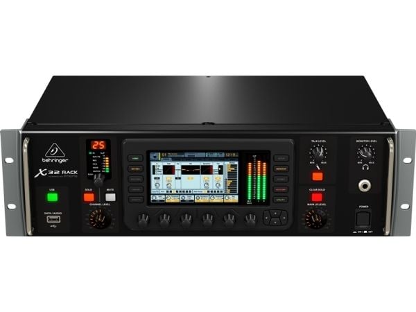 Behringer X32 Rack, 40 kanaler, Rackmontering, 120 W, Svart