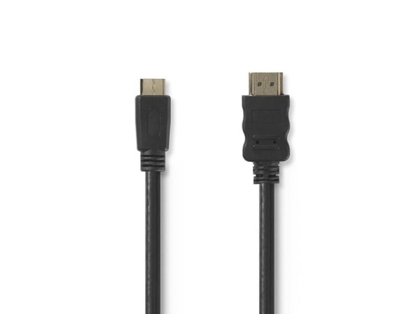 Nedis CVGP34500BK30, 3 m, HDMI tyyppi A (vakio), HDMI tyyppi C (mini), 3D, musta