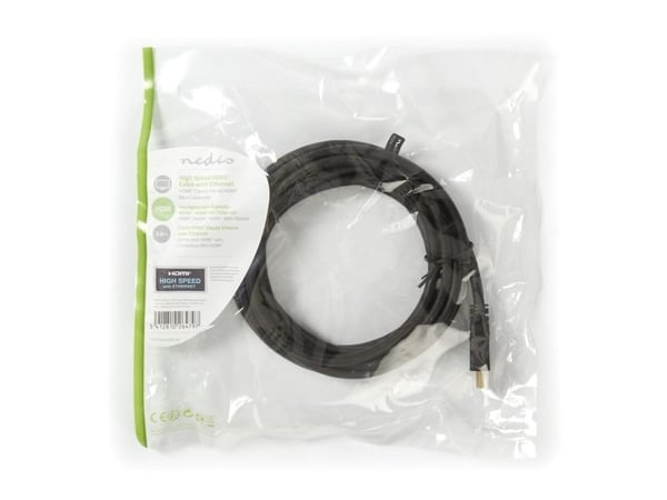 Nedis CVGP34500BK30, 3 m, HDMI tyyppi A (vakio), HDMI tyyppi C (mini), 3D, musta