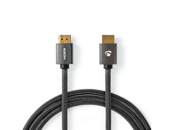 Nedis CVTB34000GY30, 3 m, HDMI Typ A (standard), HDMI Typ A (standard), 3D kompatibilitet, 18 Gbit/s, Grå Nedis CVTB34000GY30, 3 m, HDMI Typ A (standard), HDMI Typ A (standard), 3D kompatibilitet, 18 Gbit/s, Grå