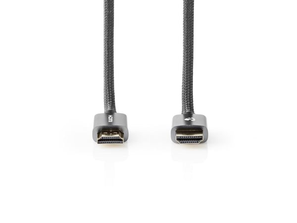 Nedis CVTB34000GY30, 3 m, HDMI Typ A (standard), HDMI Typ A (standard), 3D kompatibilitet, 18 Gbit/s, Grå