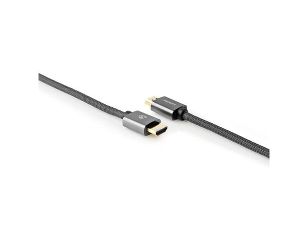 Nedis CVTB34000GY30, 3 m, HDMI Typ A (standard), HDMI Typ A (standard), 3D kompatibilitet, 18 Gbit/s, Grå