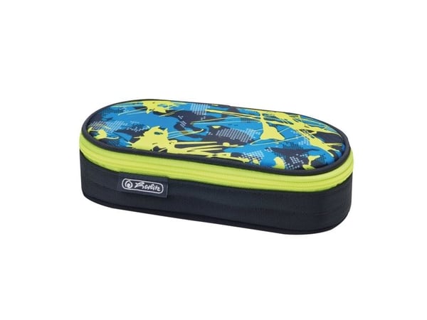 Herlitz Camouflage lemon, Mykt penal, Polyester, Flerfarget, Bilde, Glidelås, 215 mm