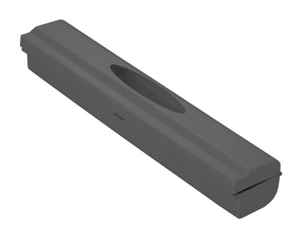 WENKO 86678100, Håndholdt plastfoliedispenser, Aluminiumsfolie, Antrasitt, 380 mm, 67 mm, 52 mm