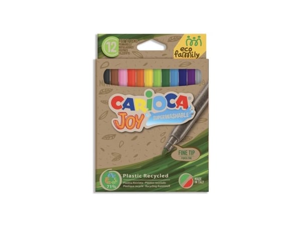 Carioca Joy Eco, 12 farger, Flerfarget, 2,8 mm, 12 stykker