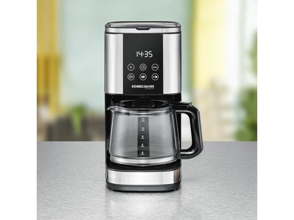 Rommelsbacher FKM 1000, Droppande kaffebryggare, 1,5 l, Malat kaffe, 1000 W, Svart, Rostfritt stål