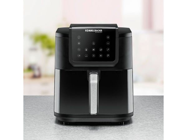Rommelsbacher FRH 1700, varmluftsfritös, 8 L, 1 kg, 60 °C, 200 °C, 60 min.