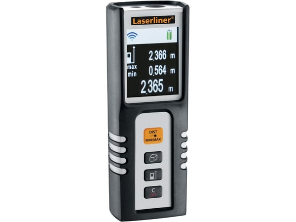 Laserliner DistanceMaster Compact, Laseravstandsmåler, Matrise Skriver, Inn, m, Svart, Hvit, Gummi, 3 linjer, 25 m