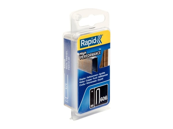 Rapid niitit kapealla kruunulla nro 606 (12 mm) - 1200 kpl. Rapid niitit kapealla kruunulla nro 606 (12 mm) - 1200 kpl.
