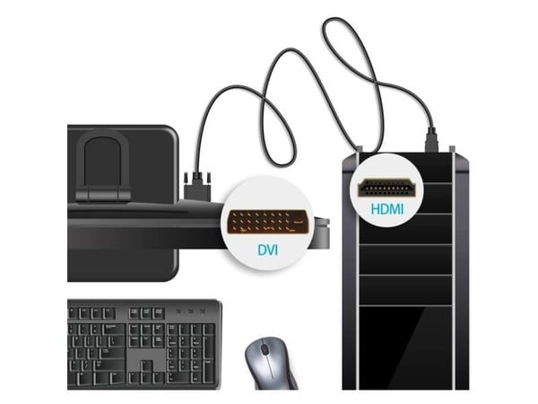 TECHly - Adapterkabel - HDMI hann til DVI-D hann - 4.5 m