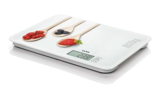 Laica KS5020, Elektronisk kjøkkenvekt, 20 kg, 1 g, Flerfarget, Hvit, Benkeplate, Rektangel
