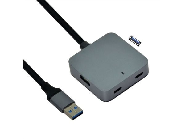 TRITON VALUE USB HUB Hub USB 3.2 Gen 1, 4 porter (2x USB-A + 2x USB-C), med skjøtekabel, 5 m TRITON VALUE USB HUB Hub USB 3.2 Gen 1, 4 porter (2x USB-A + 2x USB-C), med skjøtekabel, 5 m
