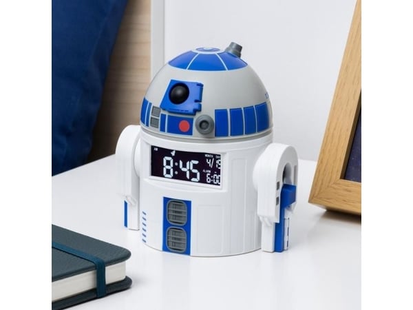 Paladone R2D2, Digital vekkerklokke, Star Wars, R2-D2, Cylinder, Blå, Hvit, 24 timers