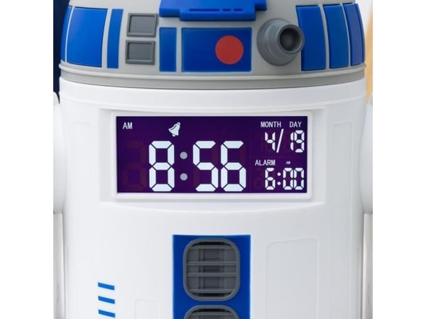 Paladone R2D2, Digital vekkerklokke, Star Wars, R2-D2, Cylinder, Blå, Hvit, 24 timers