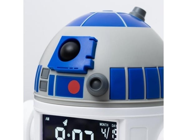 Paladone R2D2, Digital vekkerklokke, Star Wars, R2-D2, Cylinder, Blå, Hvit, 24 timers