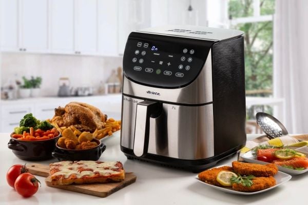 Ariete 4628/00, varmluftsfritös, 7 L, 2,8 kg, 35 °C, 200 °C, Enkel