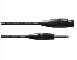 Cordial CIM 10 FP, XLR (3-pin), Hankjønn, 6.35mm, Hunkjønn, 10 m, Sort