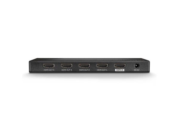 Lindy 38236, HDMI, 4x HDMI, 3840 x 2160 pikseliä, Musta, Metalli, 4K Ultra HD