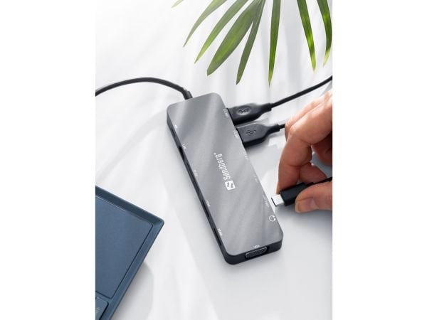 Sandberg 13-in-1 - Dockningsstation - USB-C - HDMI, VGA - 100Mb LAN