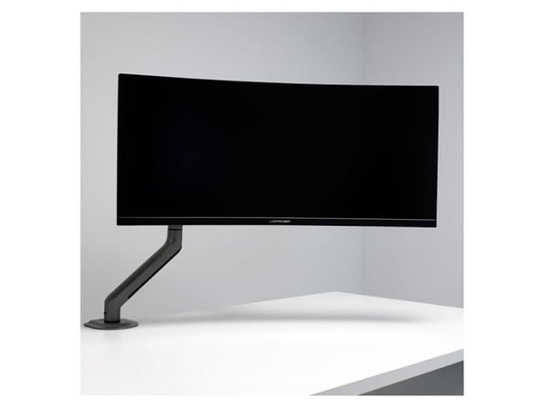 LC Power LC-EQ-A32B - Monteringssett (leddarm) - for LCD-skjerm - metall, plastikk - svart, antrasitt - skjermstørrelse: 17"-32" - skrivebordsmonte...