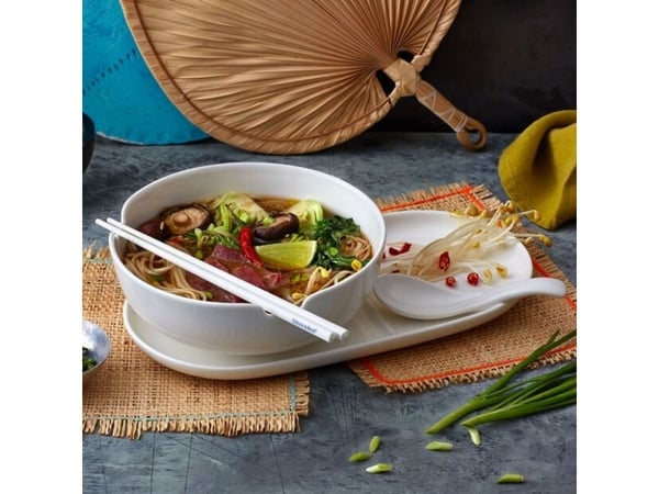 Villeroy & Boch Soup Passion, Spisepinnesett, Hvit, Porselen, 2 stykker, 240 mm