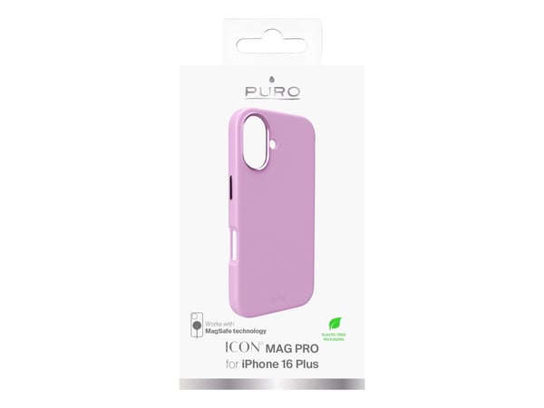 PURO Icon Mag Pro - Baksidedeksel for mobiltelefon - MagSafe-samsvar - væskesilikon - coraltastisk - for Apple iPhone 16 Plus