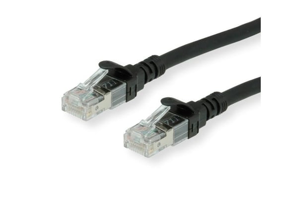 ROLINE 21152854, 1,5 m, Cat6a, S/FTP (S-STP), RJ-45, RJ-45, musta