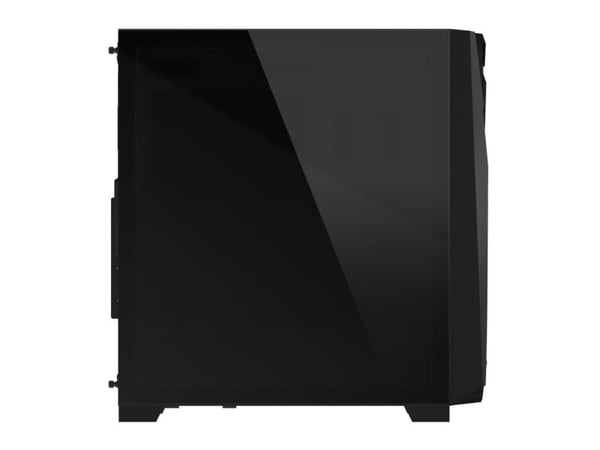 Gigabyte C301 Glass - Mid tower - utökad ATX - genomskinlig sidopanel (härdat glas) - ingen strömförsörjning (ATX) - svart - USB/ljud