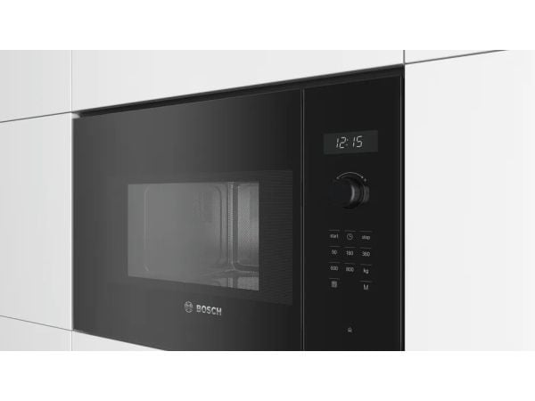 Bosch Serie | 6 BFL524MB0 - Mikrobølgeovn - innebygd - 20 liter - 800 W - svart