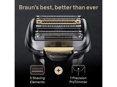 Braun Series 9 Pro+ 9565cc rakapparat våt/torr med 5+1 element och rengöringsstation