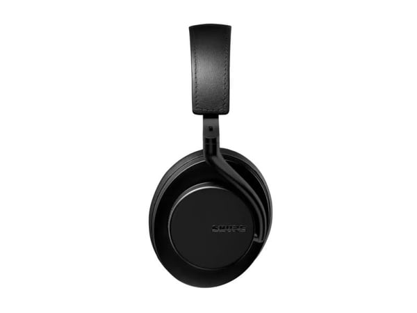 Shure AONIC 50 - Hodetelefoner med mikrofon - full størrelse - Bluetooth - trådløs - aktiv støydemping - 3,5 mm jakk, USB-C - helsvart