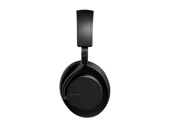 Shure AONIC 50 - Hodetelefoner med mikrofon - full størrelse - Bluetooth - trådløs - aktiv støydemping - 3,5 mm jakk, USB-C - helsvart