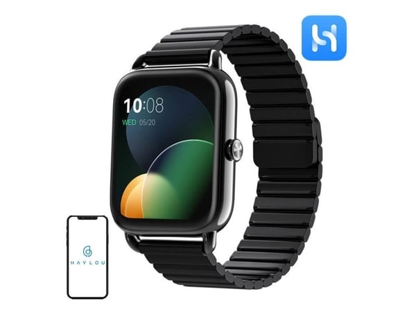 Haylou RS4Plus-Black, 4,52 cm (1.78"), AMOLED, Berøringsskjerm, 57,6 g