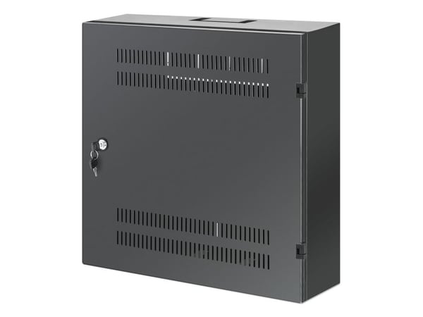Intellinet 713689, Väggmonterad rack, 2U/4U, 60 kg, Knapplås, 8,5 kg, Svart