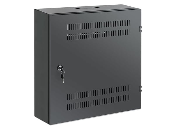 Intellinet 713689, Väggmonterad rack, 2U/4U, 60 kg, Knapplås, 8,5 kg, Svart
