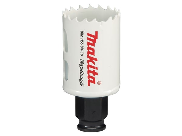 Makita E-03741, Enkelt, Bor, Stål, Aluminium, Plast, Tre, Rustfritt stål, Hvit, Bimetall, 4,4 cm
