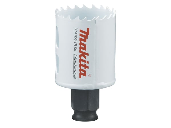 Makita E-03779, Enkelt, Bor, Stål, Aluminium, Plast, Tre, Rustfritt stål, Hvit, Bimetall, 4,4 cm