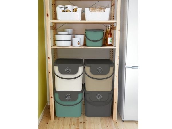 Rotho Albula, 40 l, Rektangulär, Plast, Antracit, Plast, 398 mm
