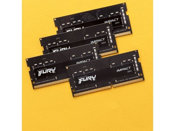 Kingston FURY Impact - DDR4 - modul - 16 GB - SO DIMM 260-pin - 3200 MHz / PC4-25600 - CL20 - 1.2 V - ikke-bufret - ikke-ECC - svart