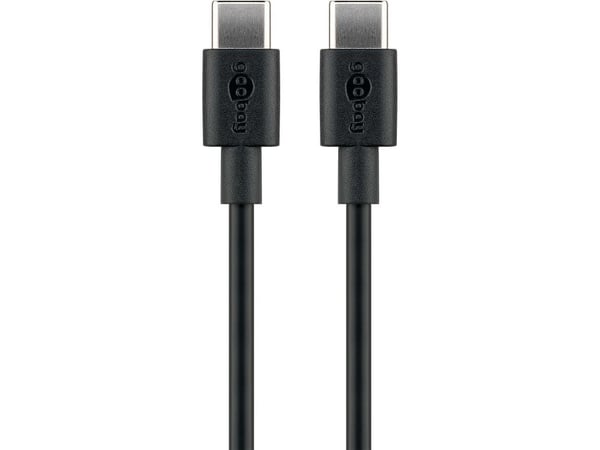 Goobay 66316, 0,5 m, USB C, USB C, USB 2.0, 0,48 Gbit/s, Svart