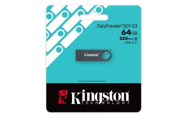 Kingston 64GB USB3.2 flashminne MEMORY DRIVE (DTSE9 KE-U2X64-1AC)