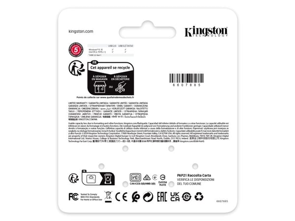Kingston 64GB USB3.2 flashminne MEMORY DRIVE (DTSE9 KE-U2X64-1AC)