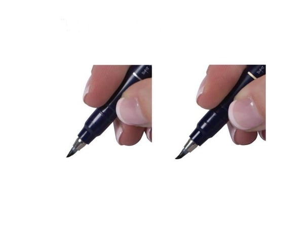 Tombow WS-BHS-2P, Svart, Svart, Rund, Vattenbaserat bläck, 2 styck, Blåsa