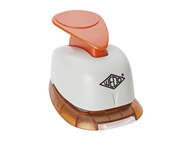 Wedo Heart, Stans för hobbybruk, Grå, Orange, papper, 220 g/m ^, 65 mm, 44 mm