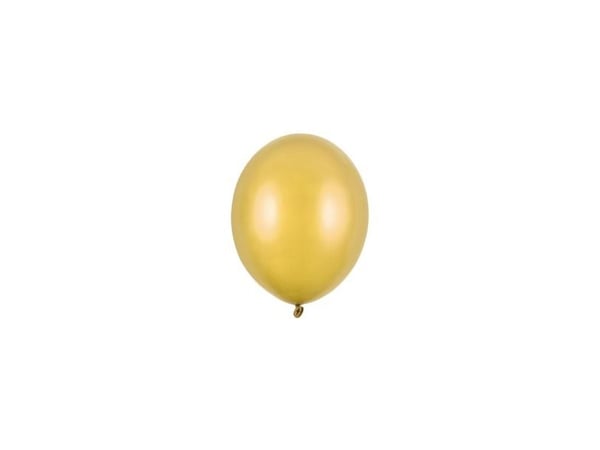 Guld balloner, 100 stk metallic 5"