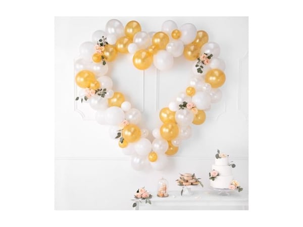 Guld balloner, 100 stk metallic 5"