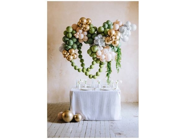 Olivgröna ballonger, 100 st 12 cm
